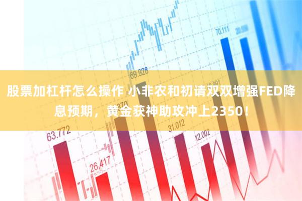 股票加杠杆怎么操作 小非农和初请双双增强FED降息预期，黄金获神助攻冲上2350！