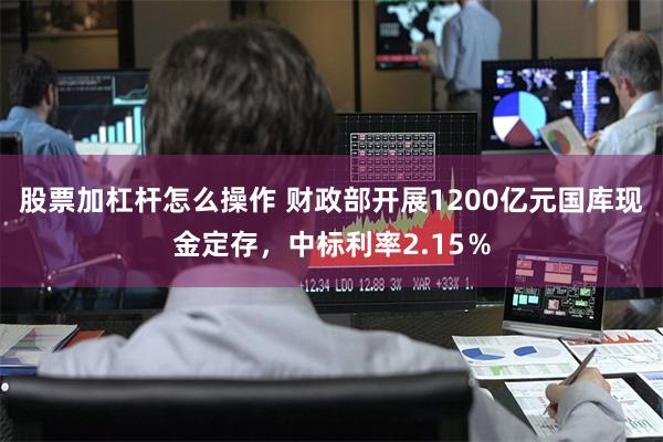 股票加杠杆怎么操作 财政部开展1200亿元国库现金定存，中标