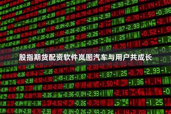 股指期货配资软件岚图汽车与用户共成长